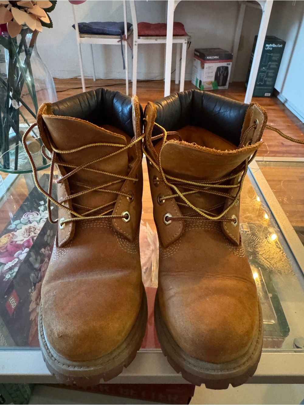 Timberland Wheat Brown Lace-Up Work Boots